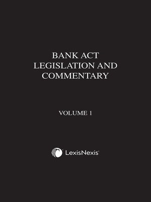 cover image of Bank Act - Legislation and Commentary